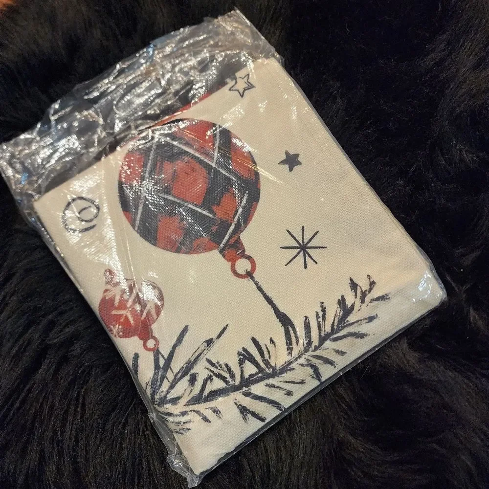 Set of 4 Throw Pillow Covers Snowman, Joy, Believe, Christmas Trees 18